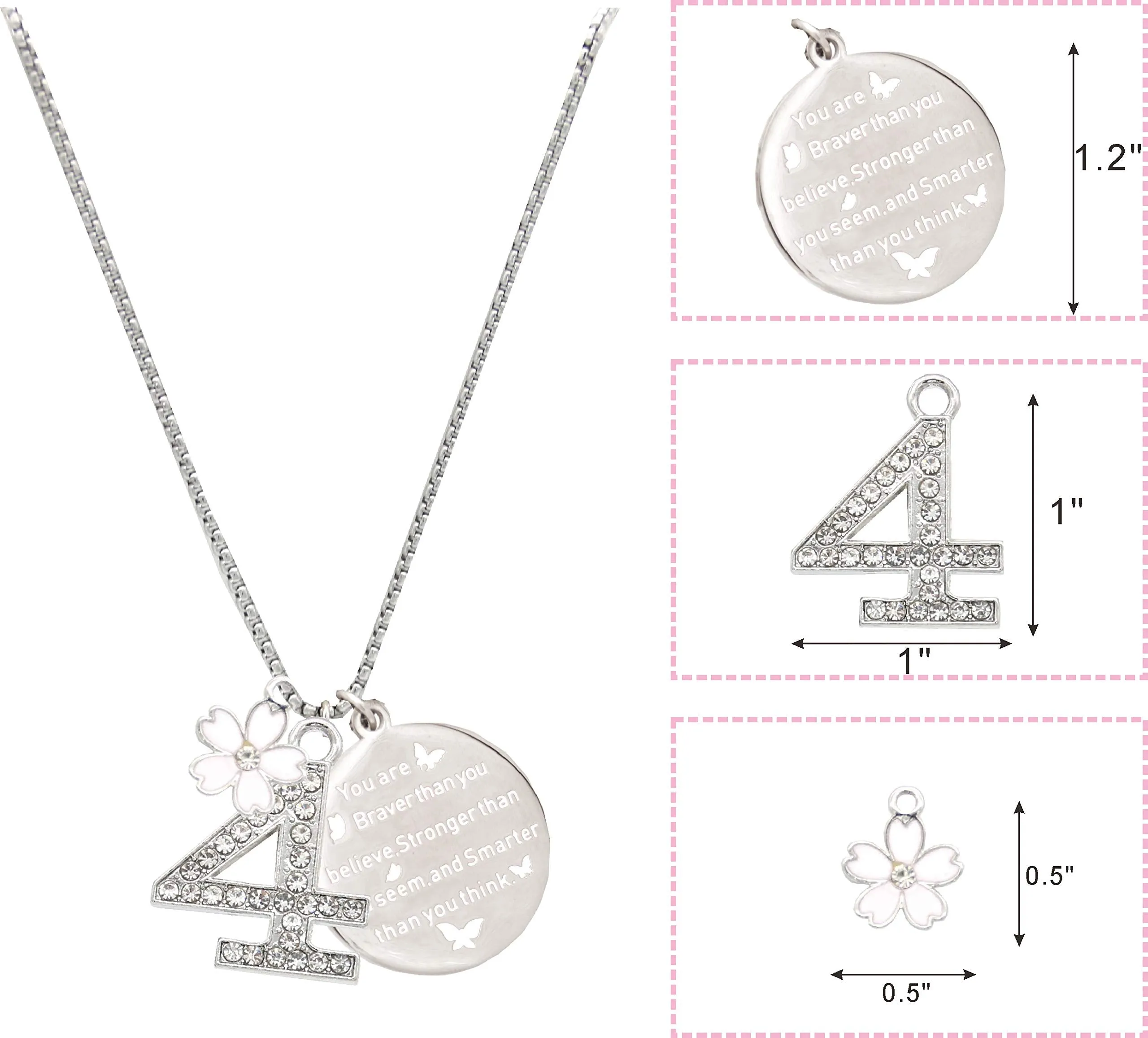 4th Birthday Gifts for Girl, 4th Birthday, 4 Year Old Birthday, 4th Birthday Bracelet, 4th