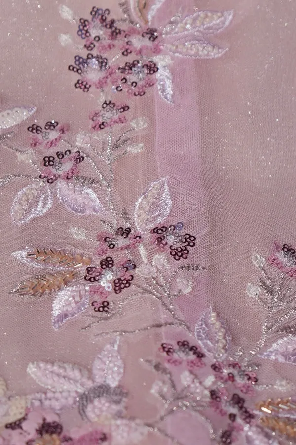 Ball Gown Off Shoulder Sleeveless Beaded Crystal Appliques Pleated Baby Pink Tulle Quinceanera Dress Birthday Party Dress For Sweet 16