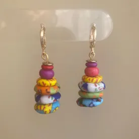 Brushstroke Collection Handcrafted Polymer Clay Earrings