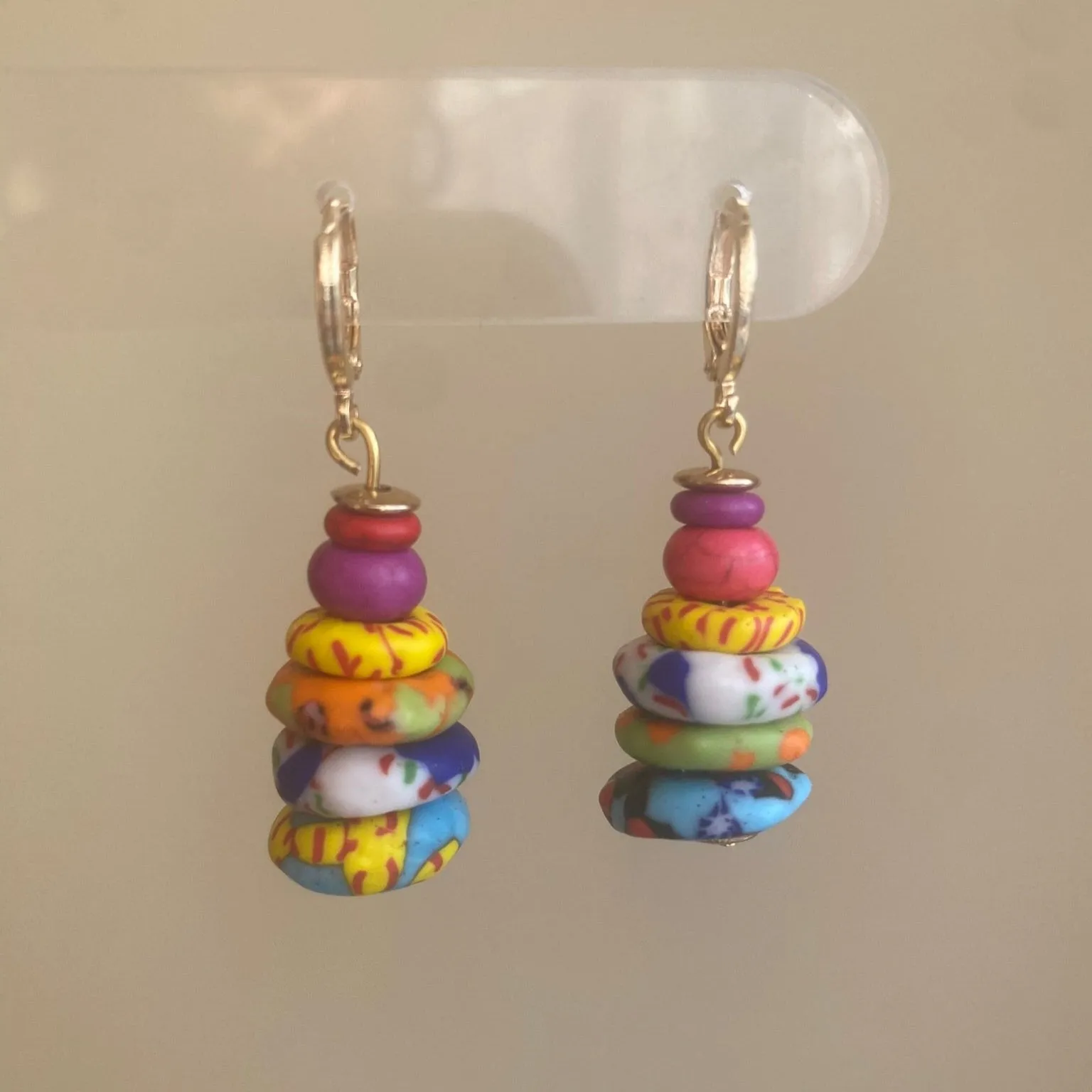 Brushstroke Collection Handcrafted Polymer Clay Earrings