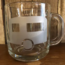 Camper Airstream Etched Glass Mug
