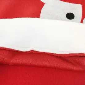 Christmas Chair Cover Santa Claus Snowman Kitchen Tableware Hotel Seat Case