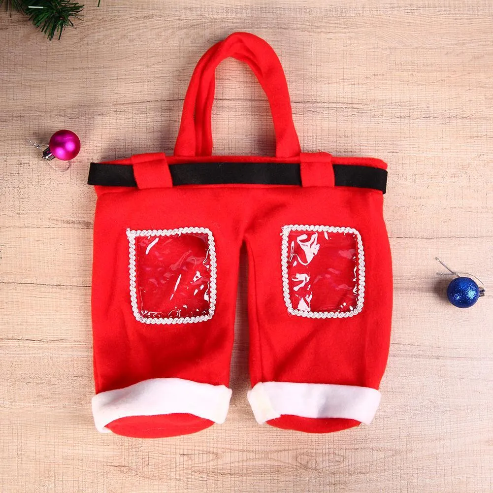 Christmas Gift Bag Xmas Candy Coke Drinking Wine Bottle Bag Gift Cover