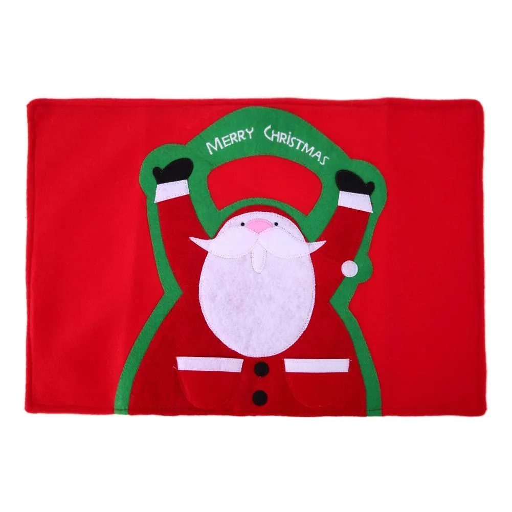 Christmas Table Dish Bowl Food Placemat Christmas Santa Claus Table Mats