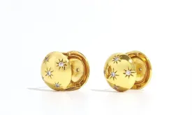 Double-sided stars and fashionable earrings,