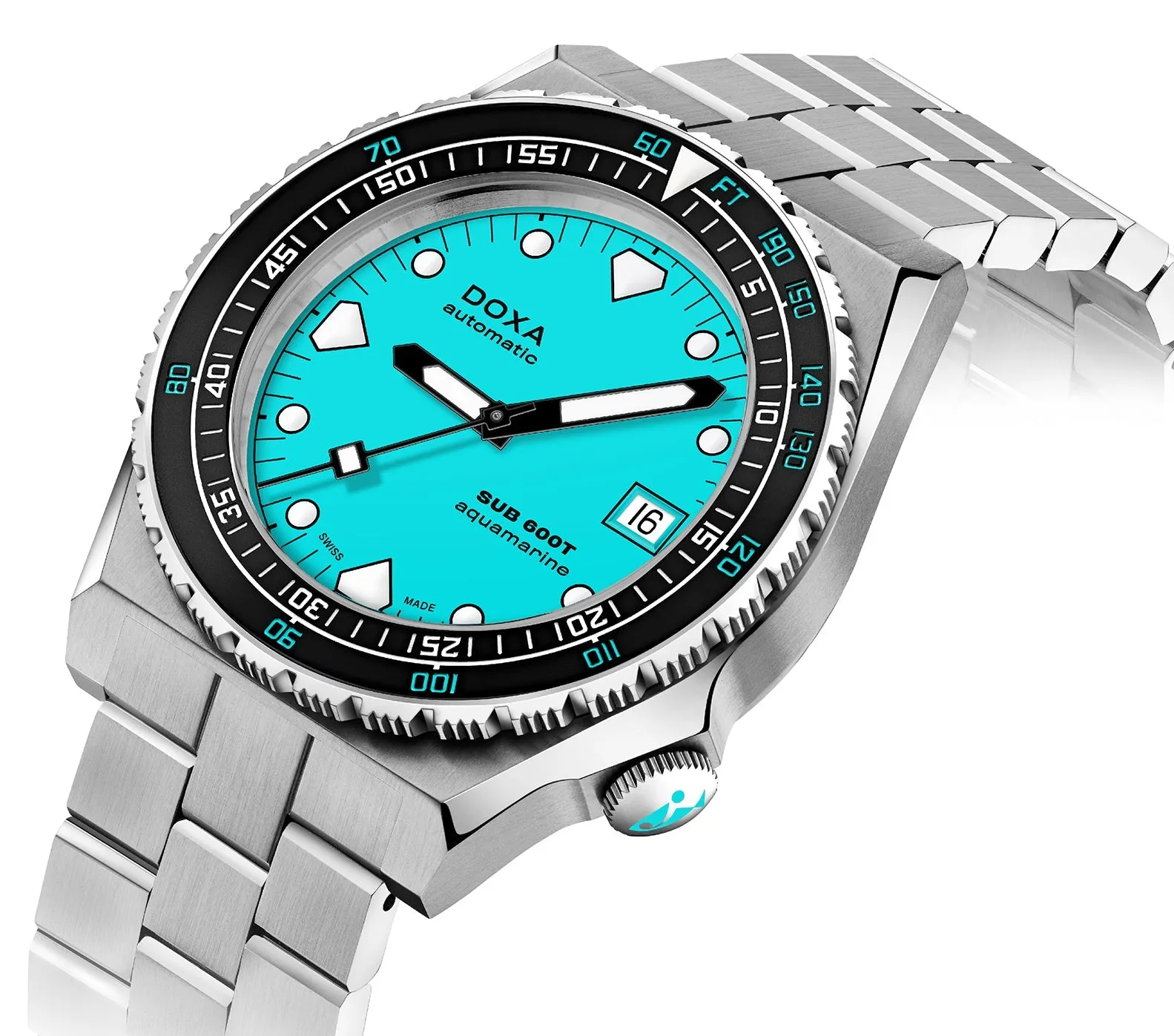 DOX Watch SUB 6T Aquamarine Bracelet