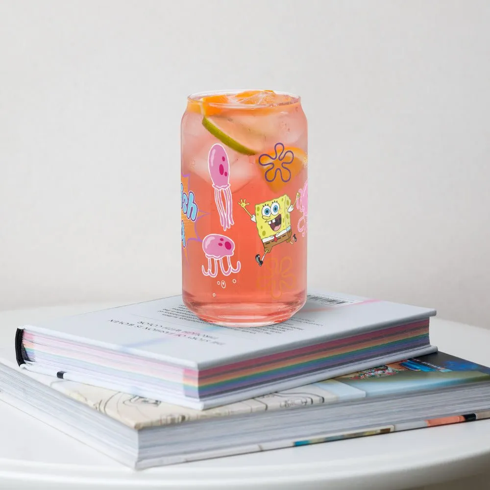 SpongeBob and Patrick Jellyfish Jelly Can Glass