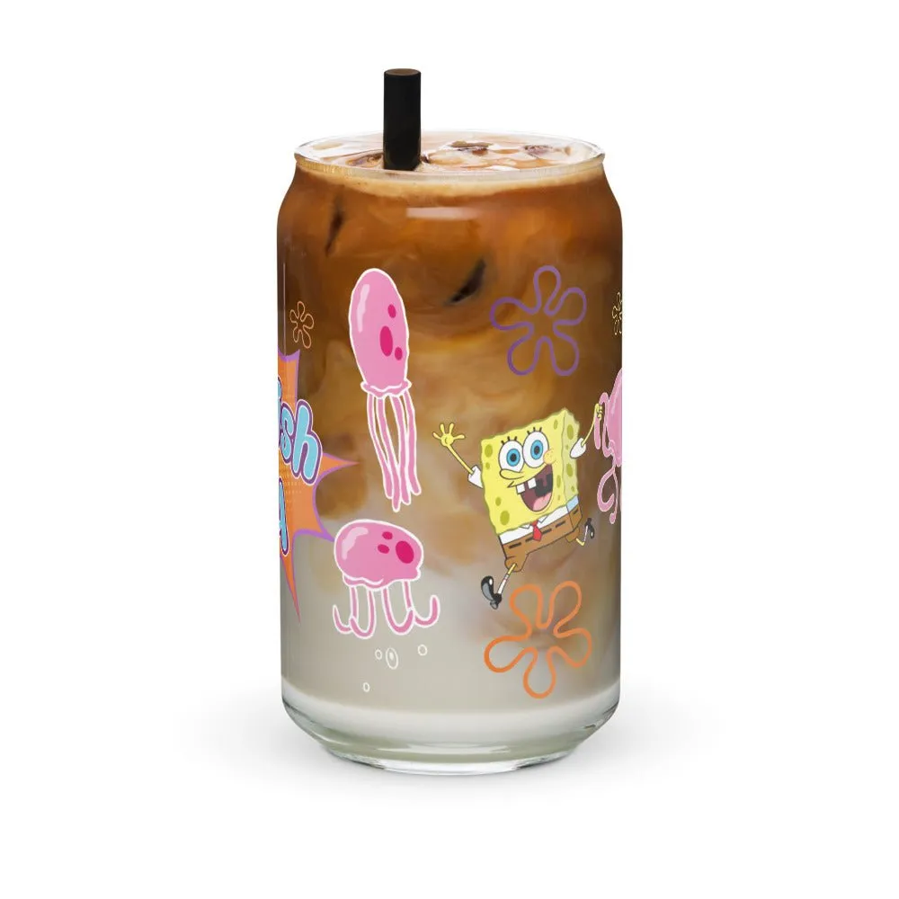SpongeBob and Patrick Jellyfish Jelly Can Glass
