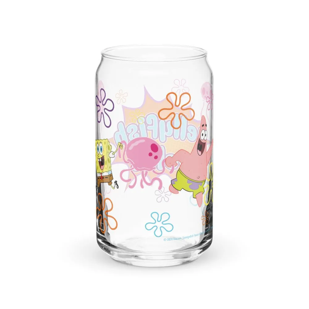 SpongeBob and Patrick Jellyfish Jelly Can Glass