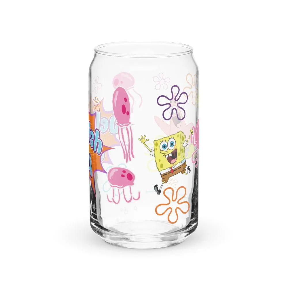 SpongeBob and Patrick Jellyfish Jelly Can Glass