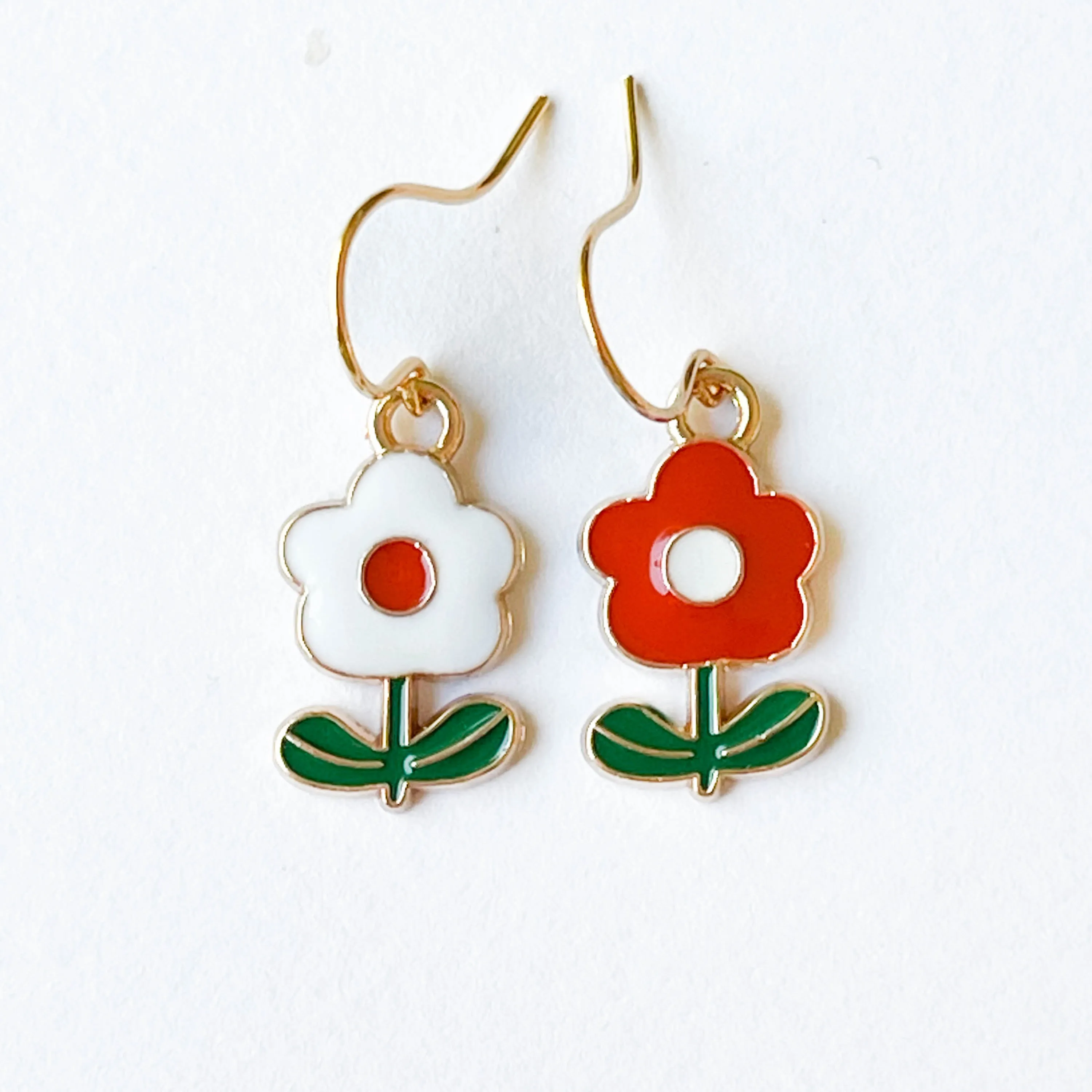 Tiny Cute Flower Earrings For Kids